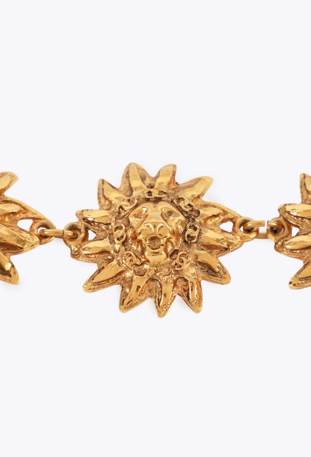 Chanel Vintage Lion Sun Link Bracelet, 1980s - 3