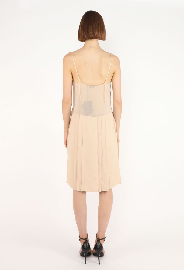 Prada Pleated Silk Slip Dress, Early 2000s - 5