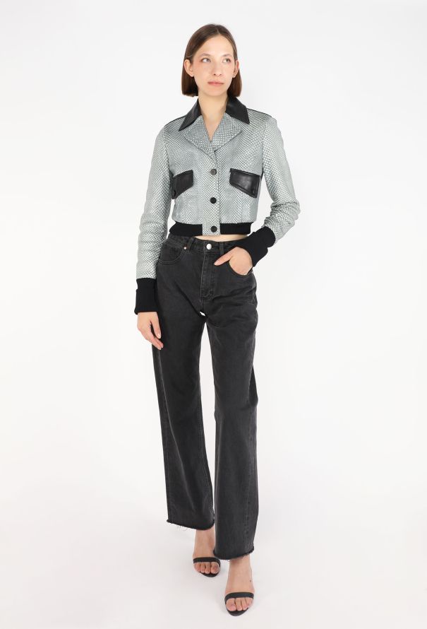 Louis Vuitton Python Leather Bomber Jacket - 3