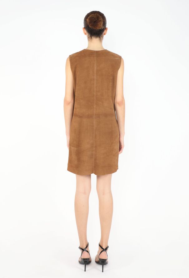 Saint Laurent Fringed Suede Safari Dress - 4