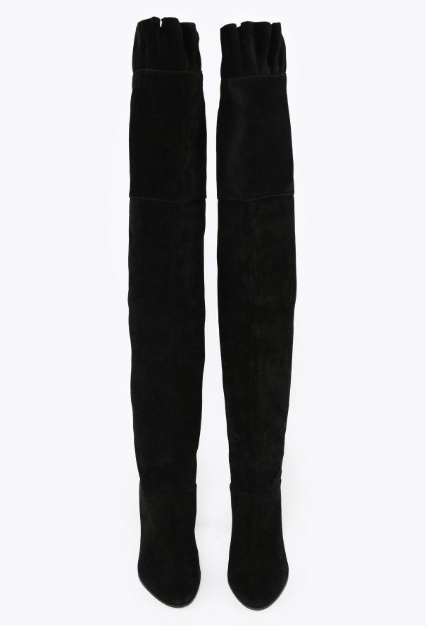 Chloé Eve Ruffled Thigh-High Boots, 2024 - 3