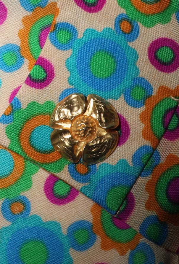 Saint Laurent Rare F/W 1990 Graphic Peasant Ensemble - 9