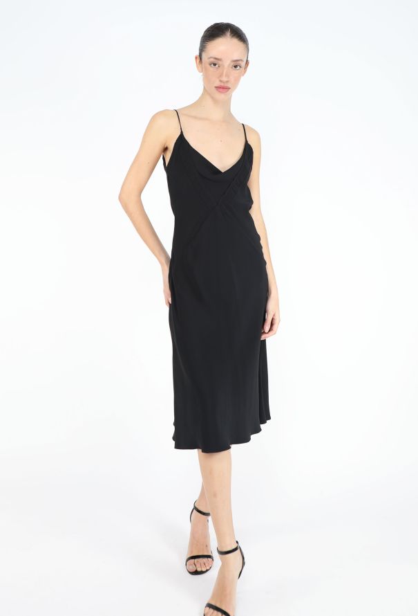 Prada 2002 Crêpe Cowl Slip Dress - 3