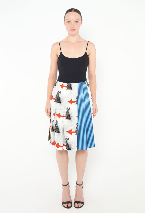 Prada Resort 2016 Printed Patchwork Skirt - 1
