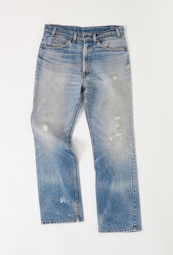 Men's Vintage 1988 Levi's Distressed Straight-Leg Jeans - 1