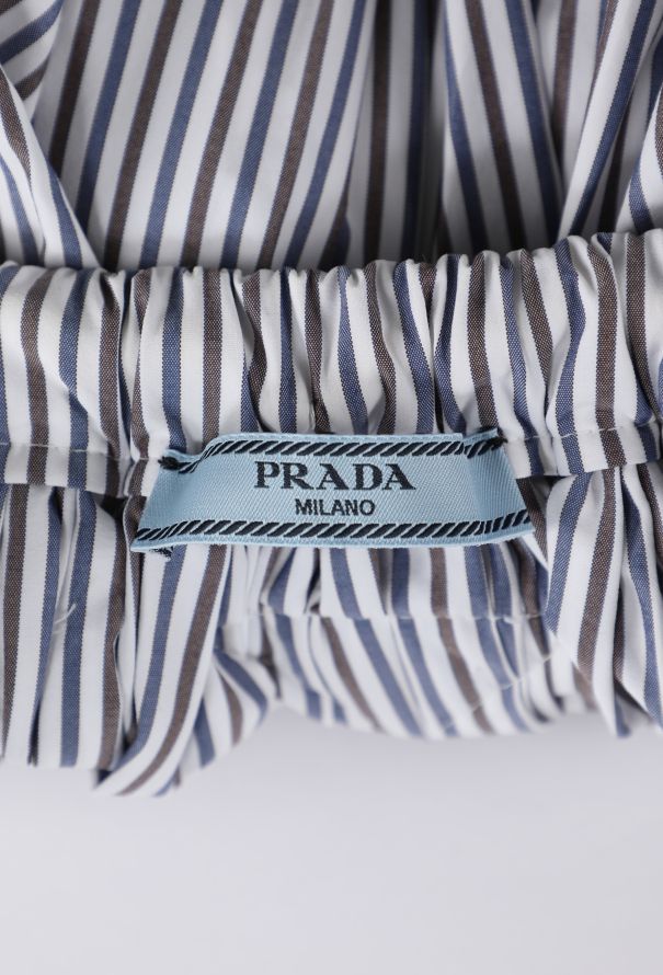 Prada Striped Poplin Skirt, 2021 - 5