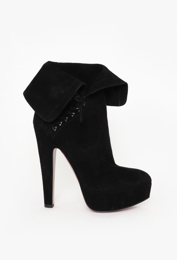 Alaïa F/W 2012 Suede Lace-Up Boots - 1
