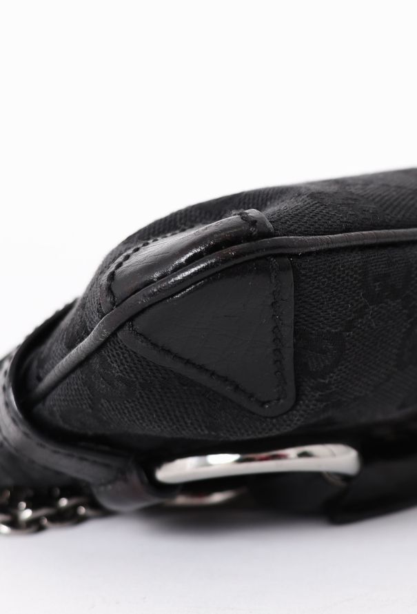 Gucci Black Horsebit Monogram Bag - 9 Gucci Black Horsebit Monogram Bag - 9
