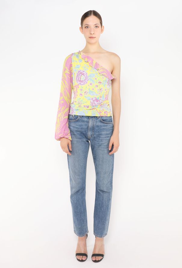 Emanuel Ungaro '90s Abstract Silk Blouse - 4