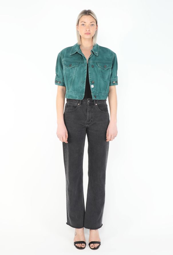 Jean Paul Gaultier 1990 Denim Cropped Jacket - 6