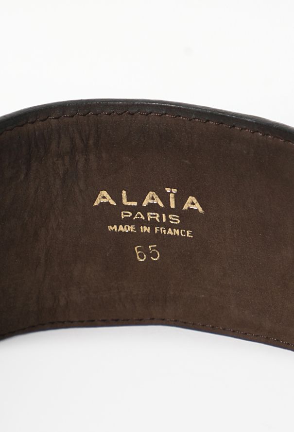 Alaïa F/W 1985 Interweaved Corset Belt - 6