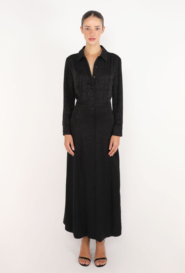 Céline Croco Jacquard Silk Dress, 2019 - 1
