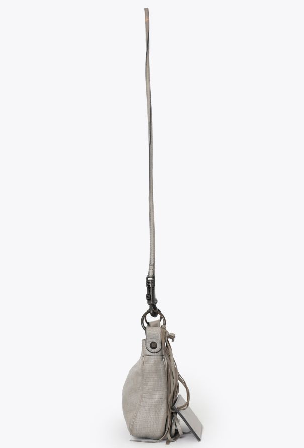 Balenciaga Grey Embossed Classic Hip Bag - 4