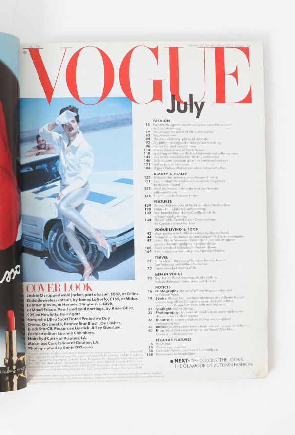 VOGUE UK 1990 Arthur Elgort Issue Trio - 5 VOGUE UK 1990 Arthur Elgort Issue Trio - 5