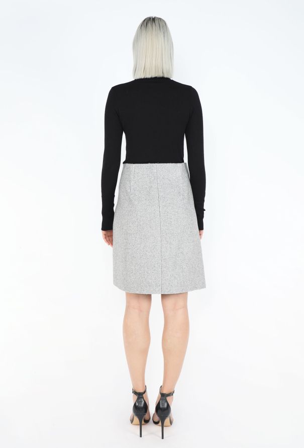Céline Asymmetrical Felted Wrap Skirt - 4