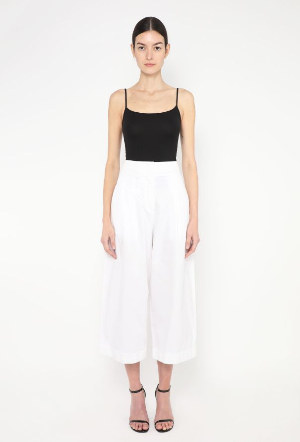 Céline Pleated Cotton Culottes - 1