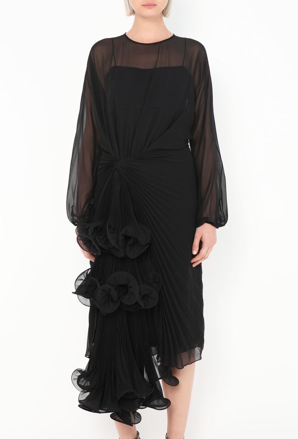 Gucci Resort 2020 Asymmetrical Chiffon Dress - 3
