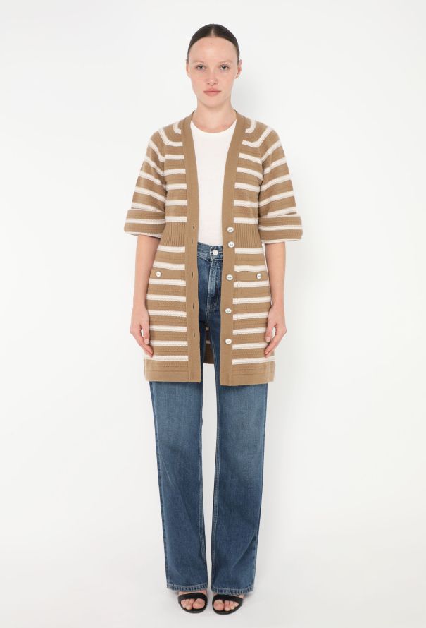 Chanel S/S 2015 Striped Cashmere Dress - 4 Chanel S/S 2015 Striped Cashmere Dress - 4