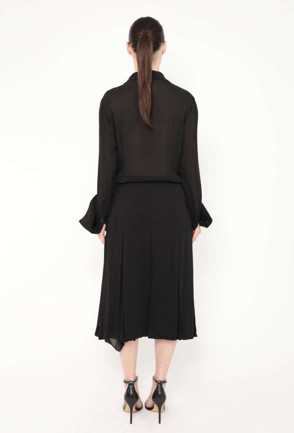 Hermès Margiela S/S 2001 Pleated Silk Dress - 5 Hermès Margiela S/S 2001 Pleated Silk Dress - 5