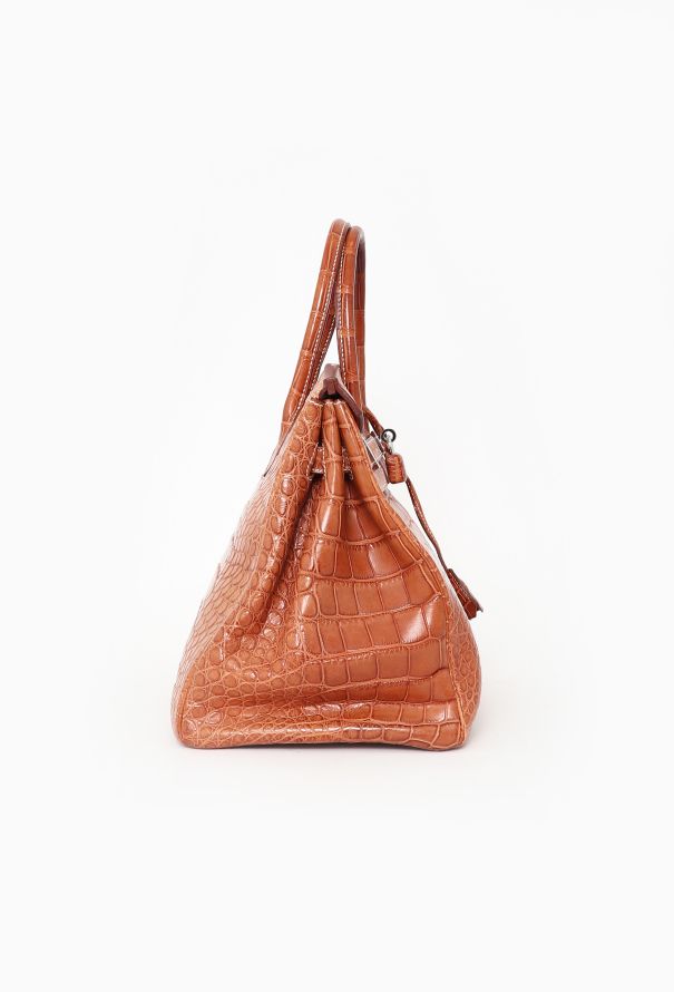 Hermès Exceptional Matte Fauve Alligator Birkin 35 - 5