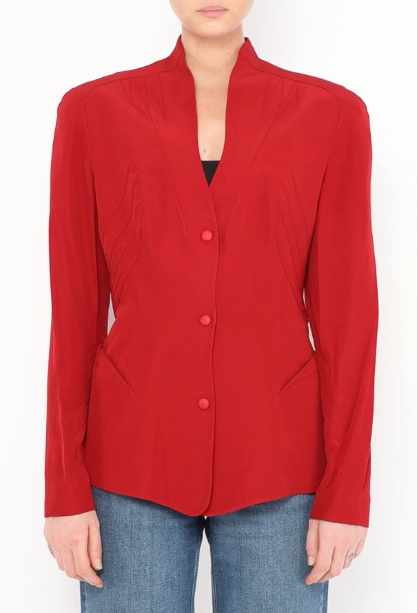 Thierry Mugler Vintage Stitched Tailored Blazer - 1
