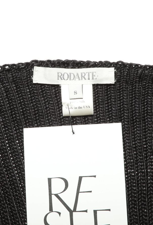 Rodarte Distressed Silk Hand-Knit Cardigan - 5 Rodarte Distressed Silk Hand-Knit Cardigan - 5