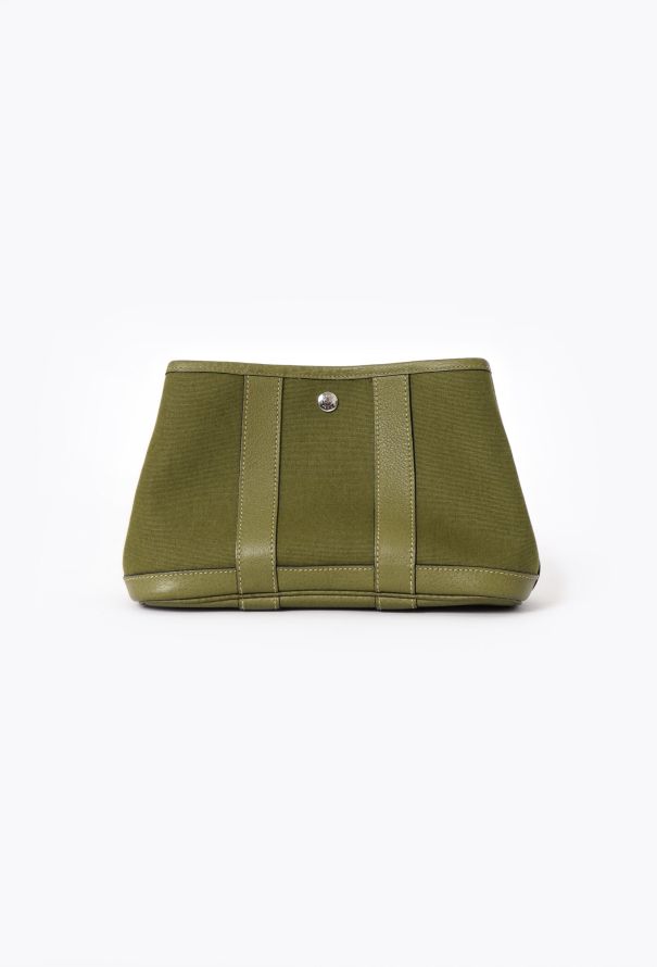 Hermès Canvas & Négonda Garden Party Clutch - 1