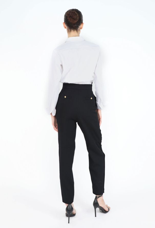 Chanel Vintage 'CC' Pleated Trousers - 6