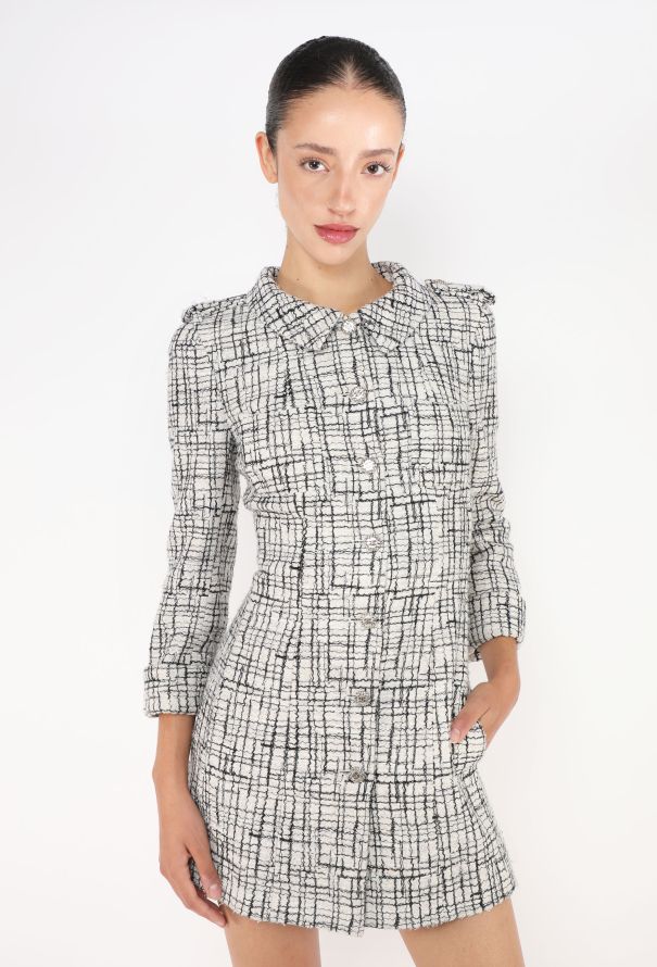 Chanel Checkered 'CC' Tweed Dress, 2006 - 1
