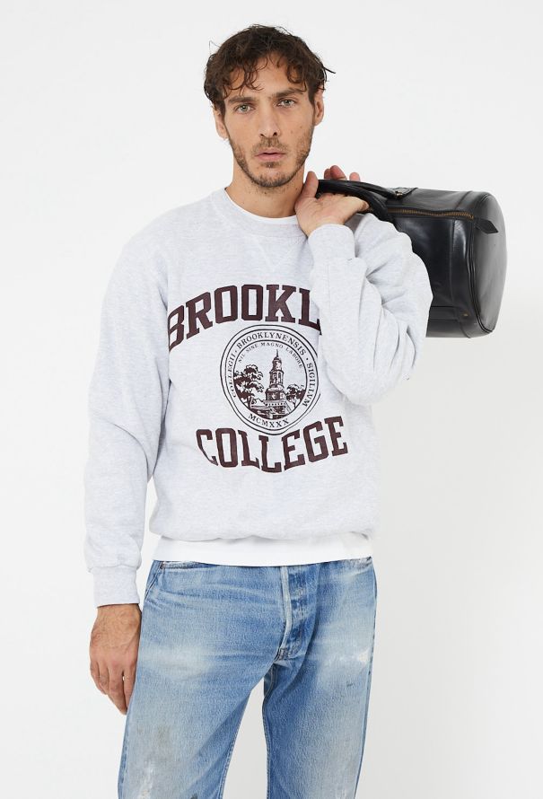 Men's Vintage Mid '90s Brooklyn College Sweatshirt - 1