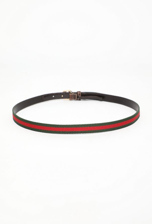 Gucci Vintage 'GG' Striped Belt - 2 Gucci Vintage 'GG' Striped Belt - 2