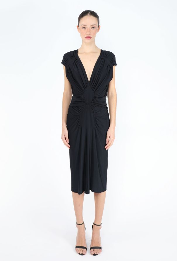 Saint Laurent Tom Ford S/S 2003 Ruched Dress - 1