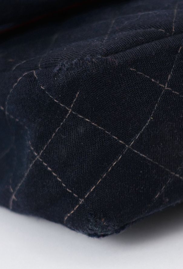 Chanel Navy Jersey 2.55 Medium Flap Bag - 8