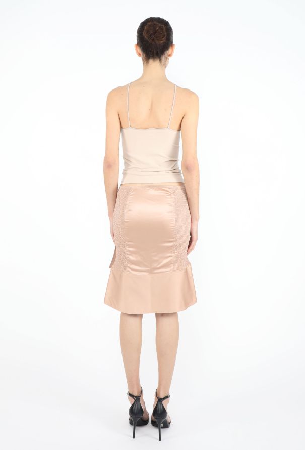 Gucci S/S 2004 Shirred Charmeuse Skirt - 5