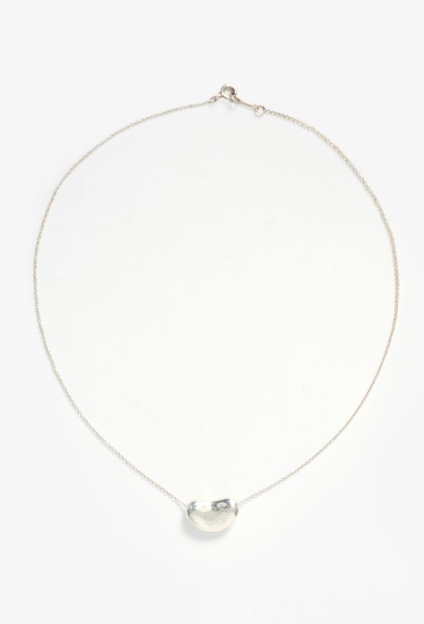 Tiffany & Co Short Sterling Silver Bean Pendant - 1