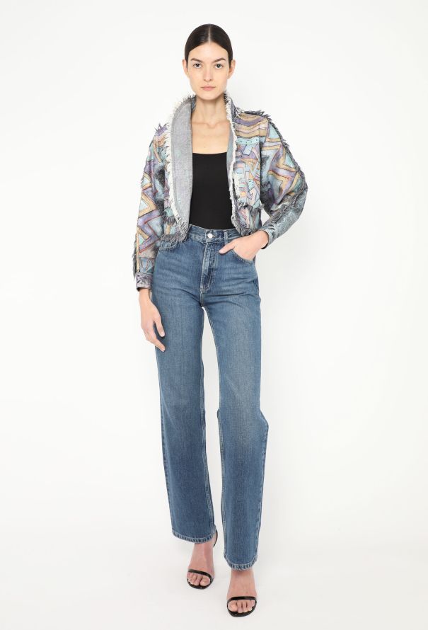 Louis Vuitton Resort 2019 Frayed Denim Jacket - 3 Louis Vuitton Resort 2019 Frayed Denim Jacket - 3