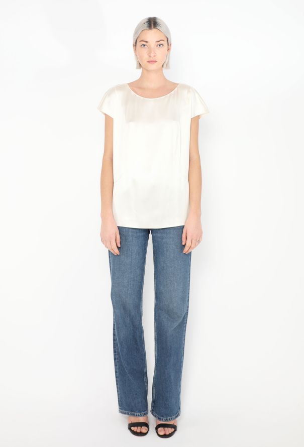 Chanel Silk Charmeuse Blouse - 2 Chanel Silk Charmeuse Blouse - 2