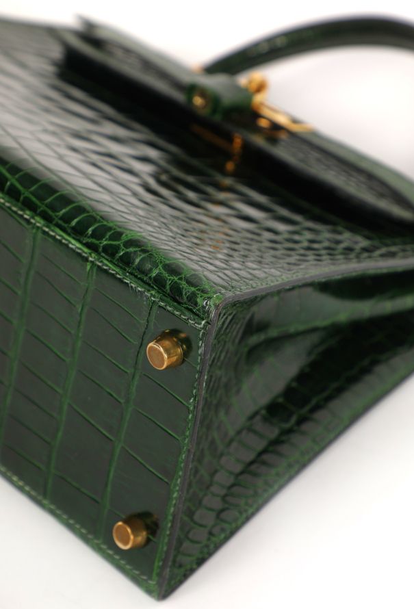Hermès Vert Émeraude Alligator Kelly Sellier 28, 1992 - 10