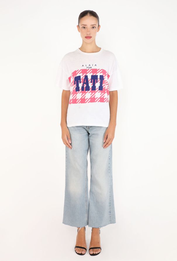 Alaïa TATI Houndstooth Graphic T-Shirt, 1991 - 3