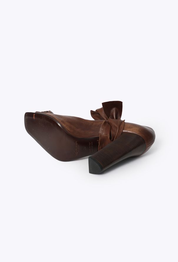 Saint Laurent Tom Ford 2001 Leather Wrap Pump - 6