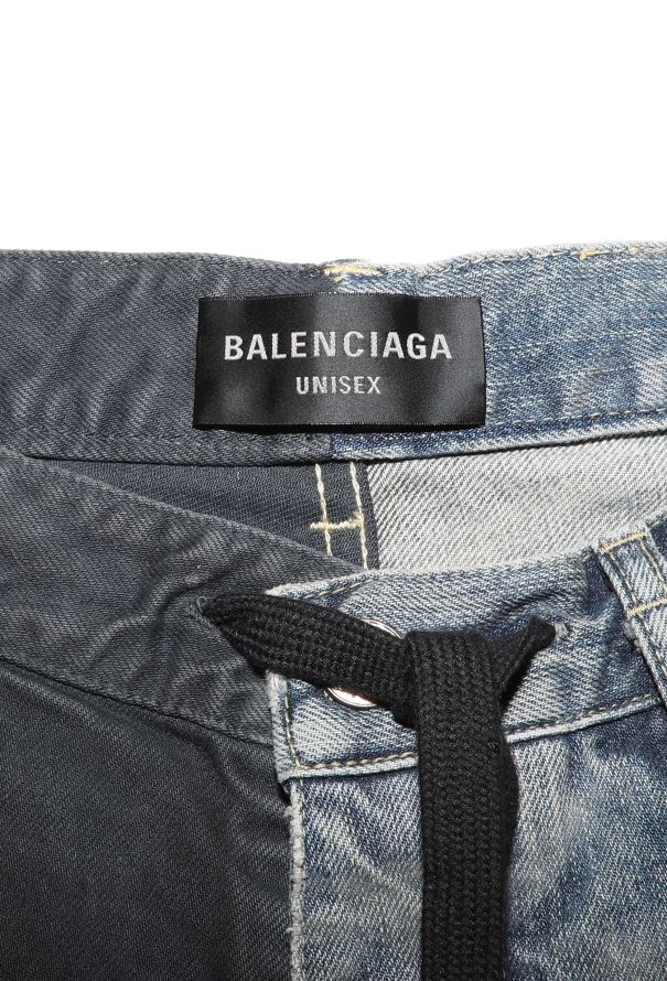 Balenciaga S/S 2024 Two-Tone Drawstring Jeans - 6