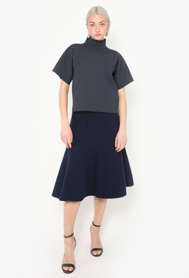 Céline F/W 2013 Bouclé Trumpet Skirt