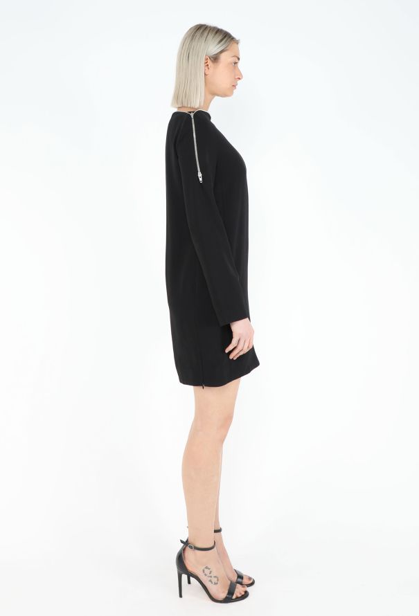 Céline Zipped Boat-Neck Dress - 4