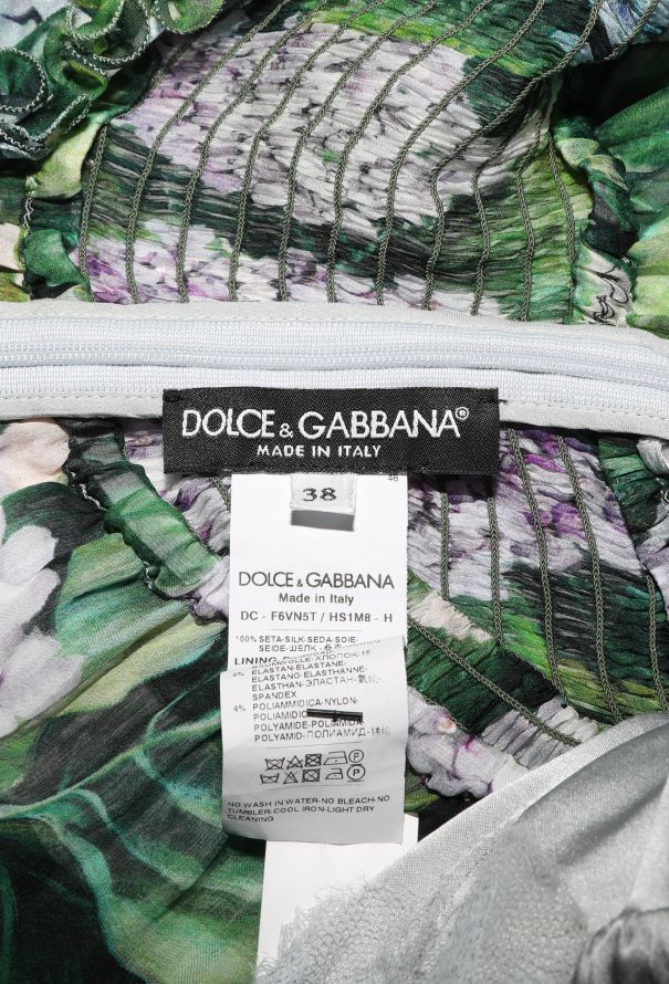 Dolce & Gabbana 2017 Ortensia Ruffled Chiffon Gown - 5