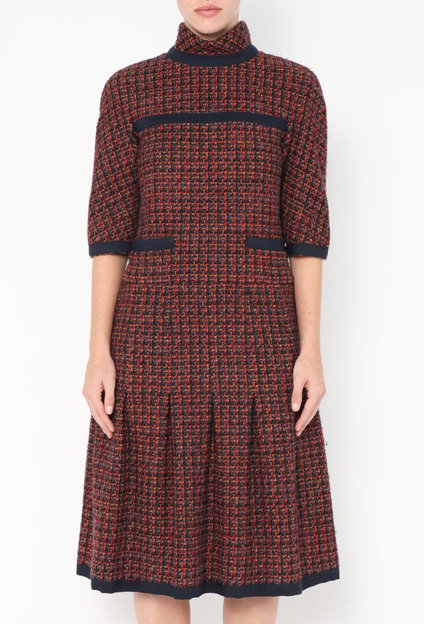 Chanel F/W 2015 Fluted Tweed Dress - 3 Chanel F/W 2015 Fluted Tweed Dress - 3