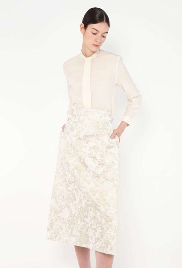 Dior 2021 Millefiori Brocade Skirt - 1