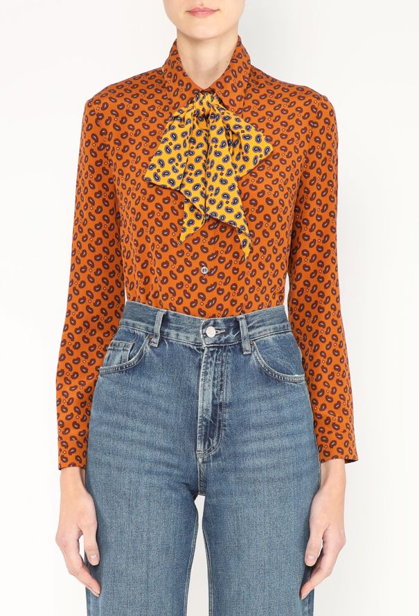 Gucci F/W 2016 Silk Lavallière Blouse - 1