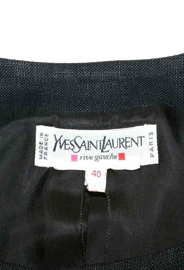 Saint Laurent Vintage Double-Breasted Military Blazer - 6