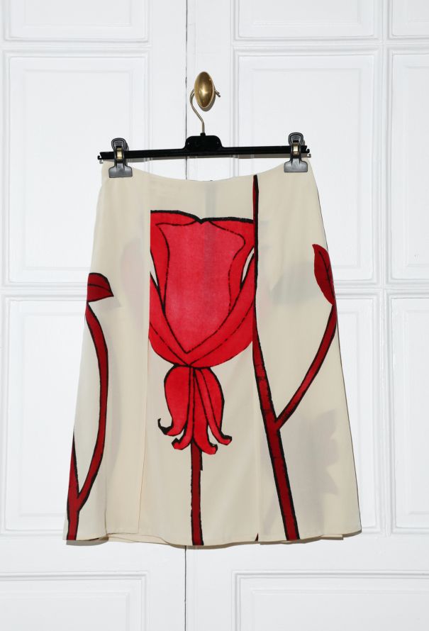 Marni Tulip Silk Skirt - 1