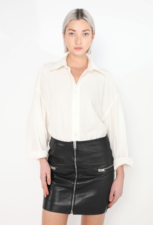 Saint Laurent F/W 2013 Leather Skirt - 1